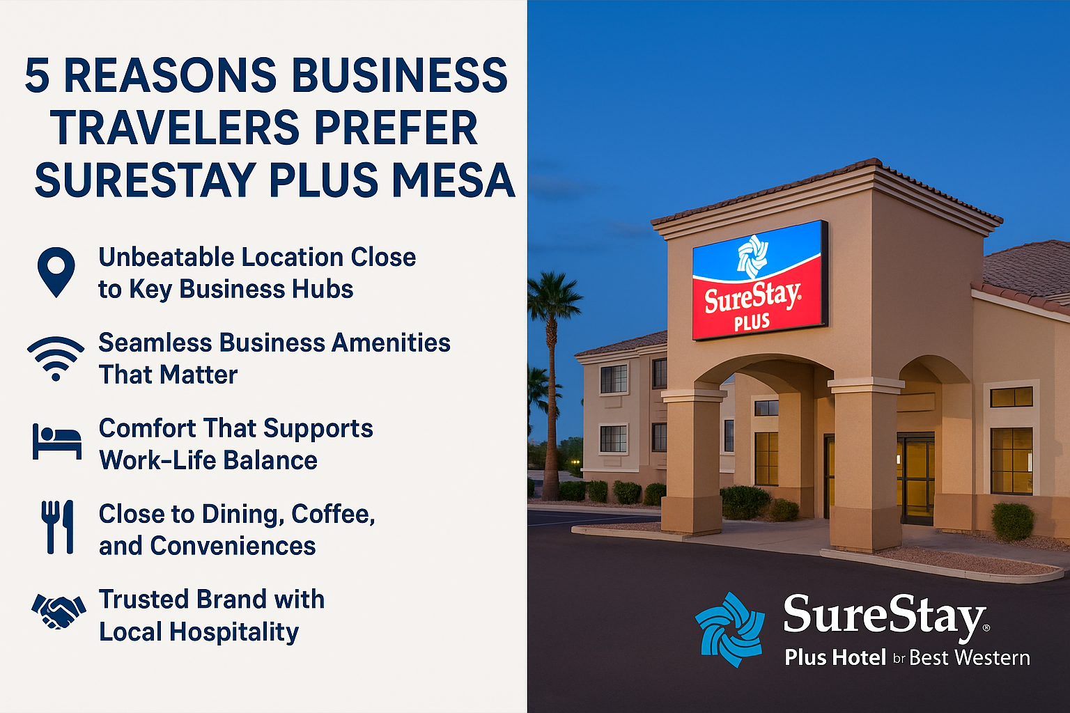 5 Reasons Business Travelers Prefer SureStay Plus Mesa